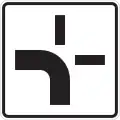 Course of this priority road turns left