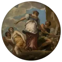 circular painting with multiple figures