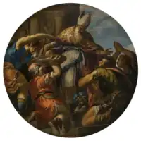 circular painting with multiple figures