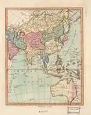 The continent of Australia (then known as New Holland) integrated within Asia in a 1796 map.