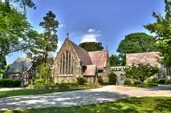A Gothic church of stone
