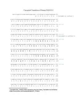 Bolded text indicates conserved amino acids from distant orthologs