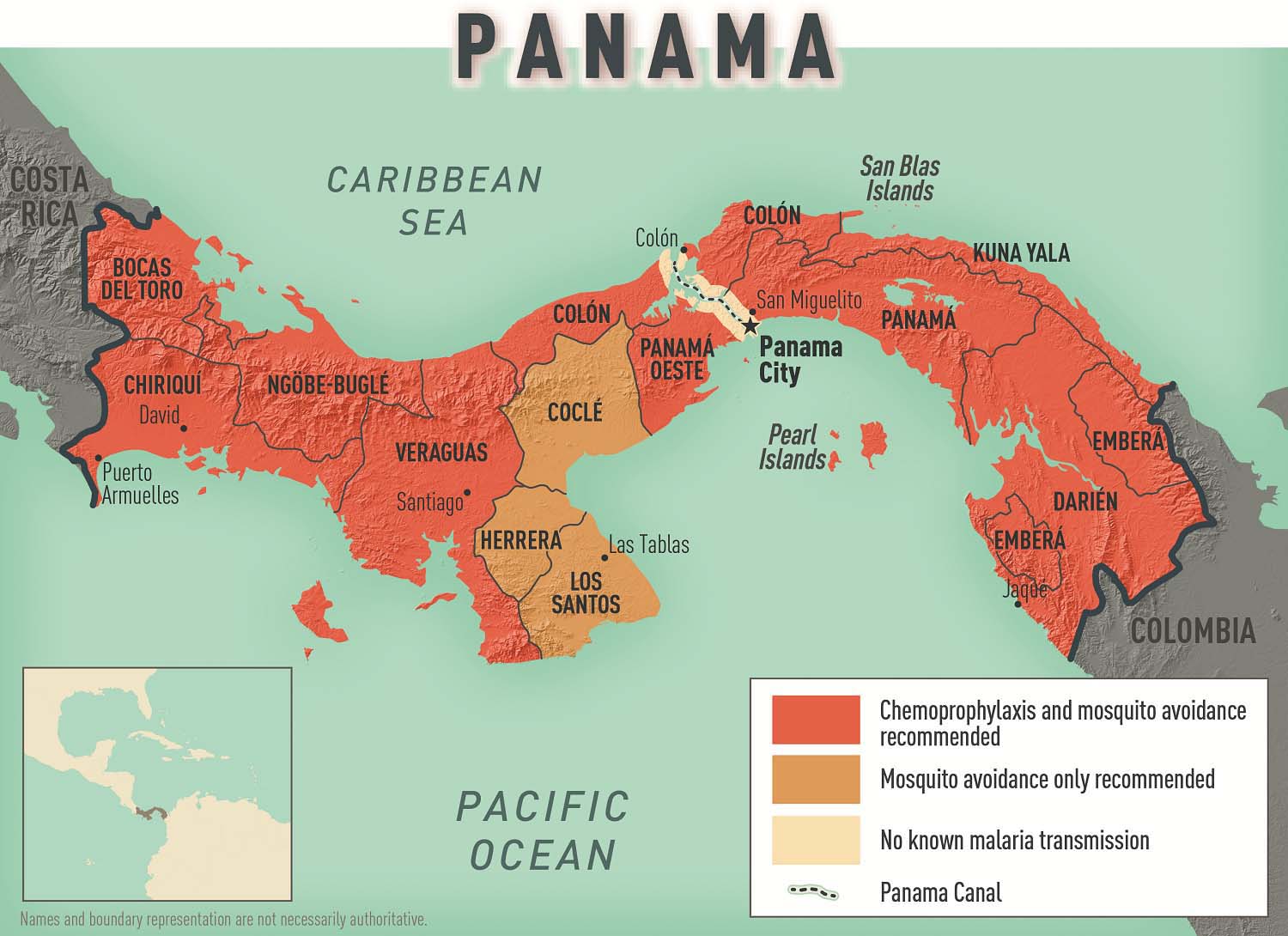 Map 2-12 Malaria prevention in Panama