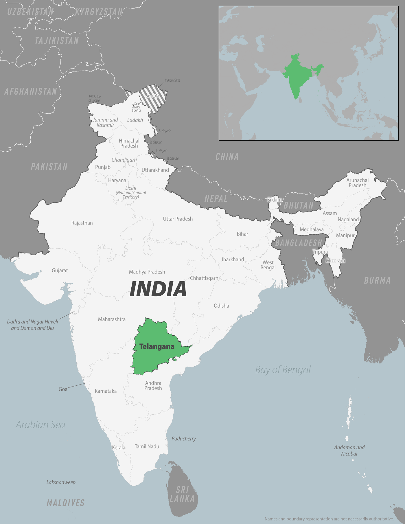 Map: States where CDC has identified higher-than-expected numbers of cases in returning travelers (Telangana)