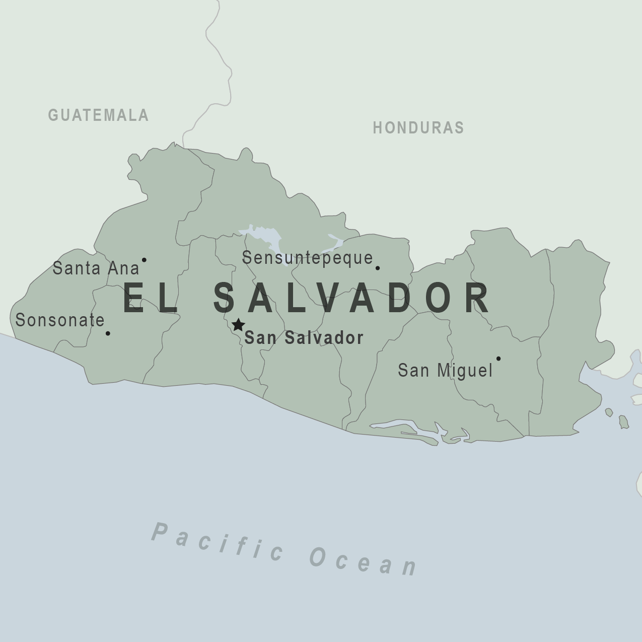 Map - El Salvador