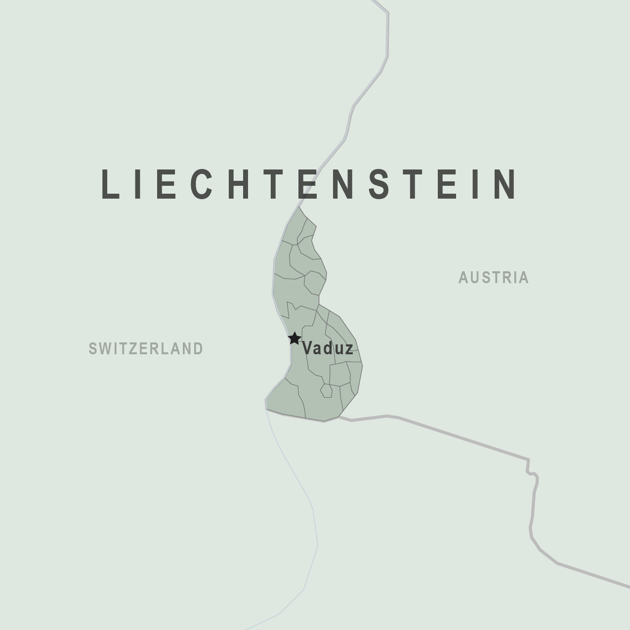 Map - Liechtenstein
