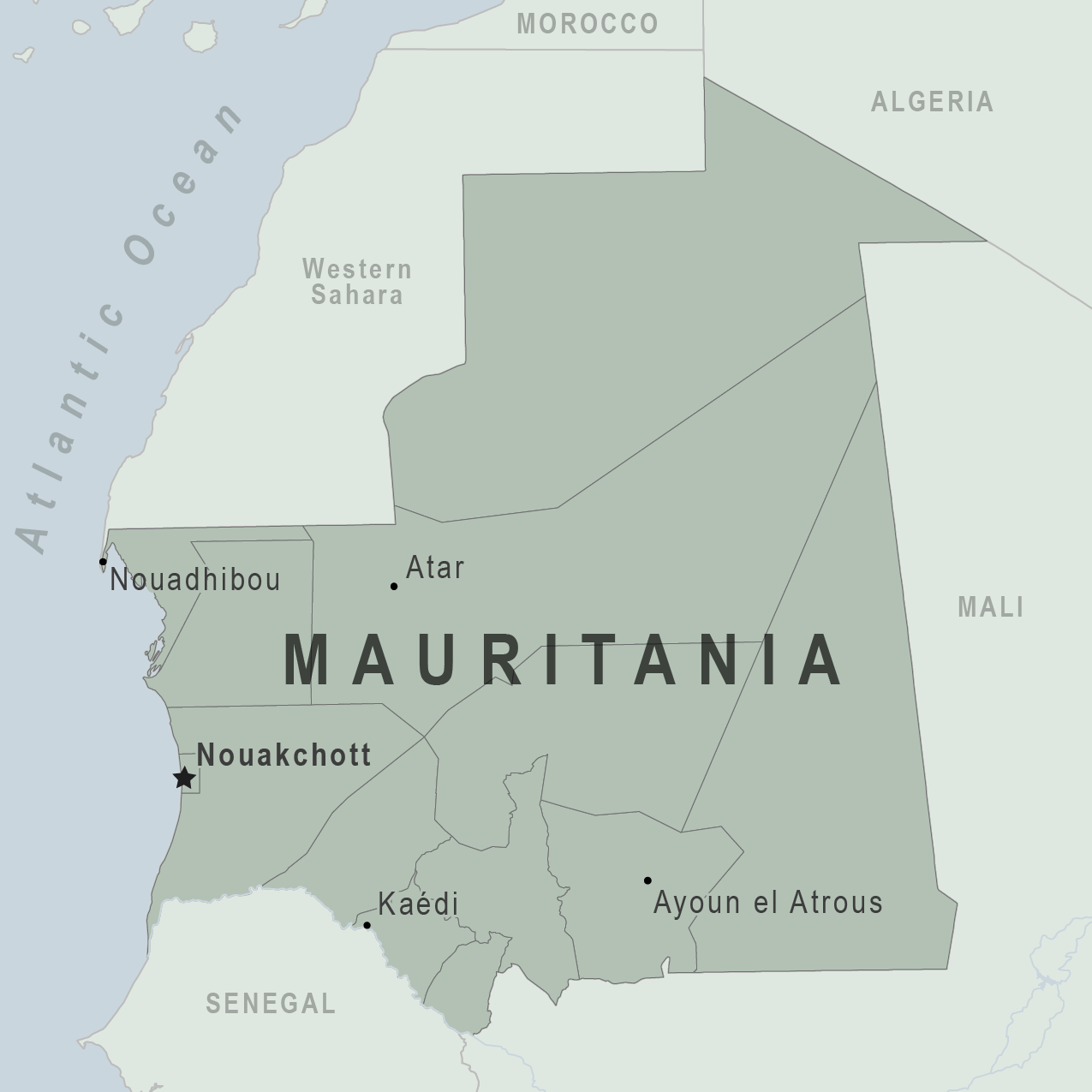 Map - Mauritania
