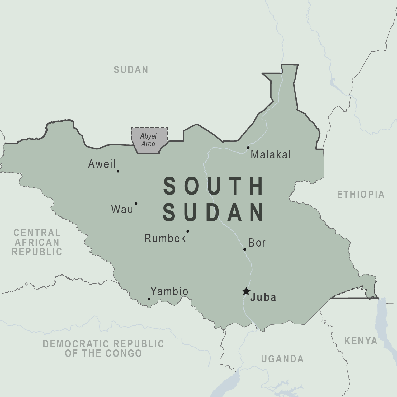 Map - South Sudan